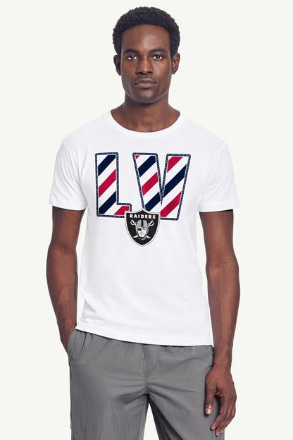 Starter MENS LAS VEGAS RAIDERS STARS AND STRIPES T SHIRT
