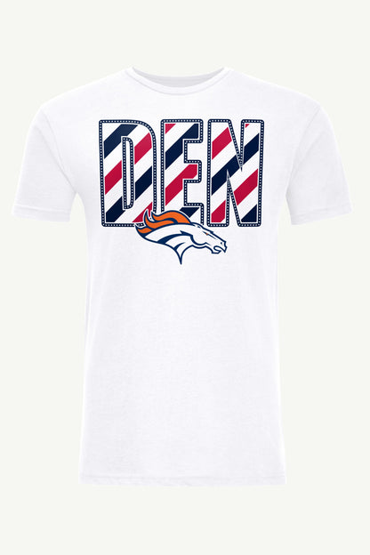 Starter MENS DENVER BRONCOS STARS AND STRIPES T SHIRT