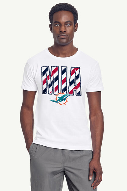Starter MENS MIAMI DOLHPINS STARS AND STRIPES T SHIRT