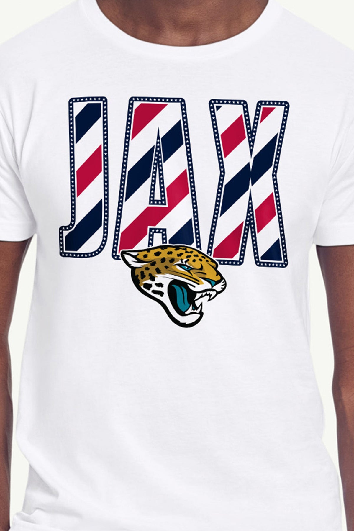 Starter MENS JACKSONVILLE JAGUARS STARS AND STRIPES T SHIRT