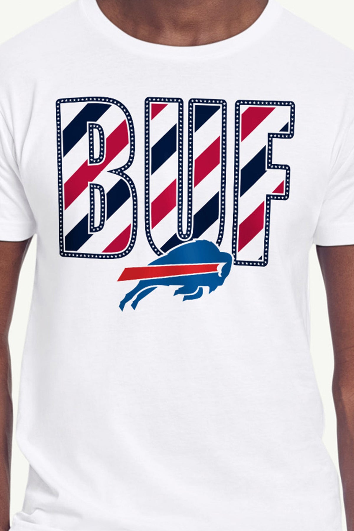 Starter MENS BUFFALO BILLS STARS AND STRIPES T SHIRT