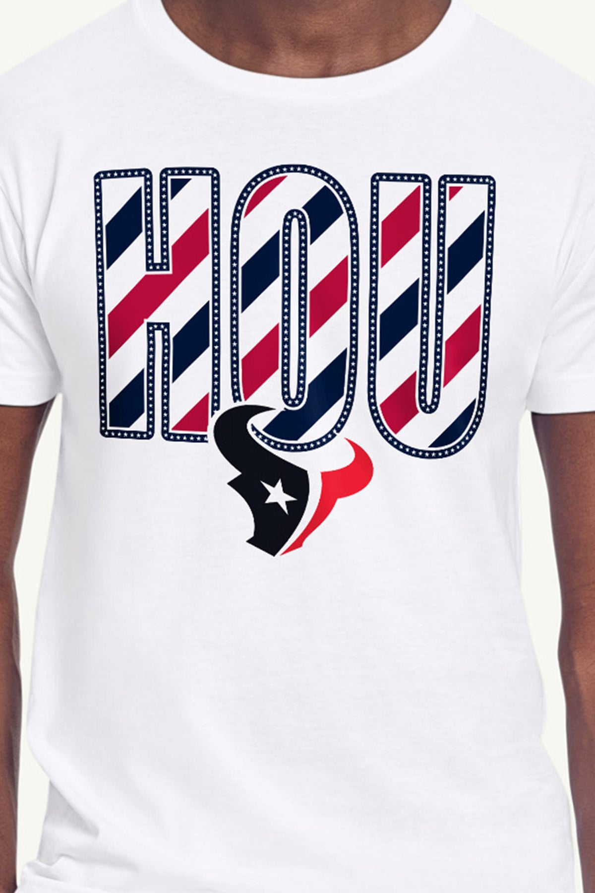 Starter MENS HOUSTON TEXANS STARS AND STRIPES T SHIRT