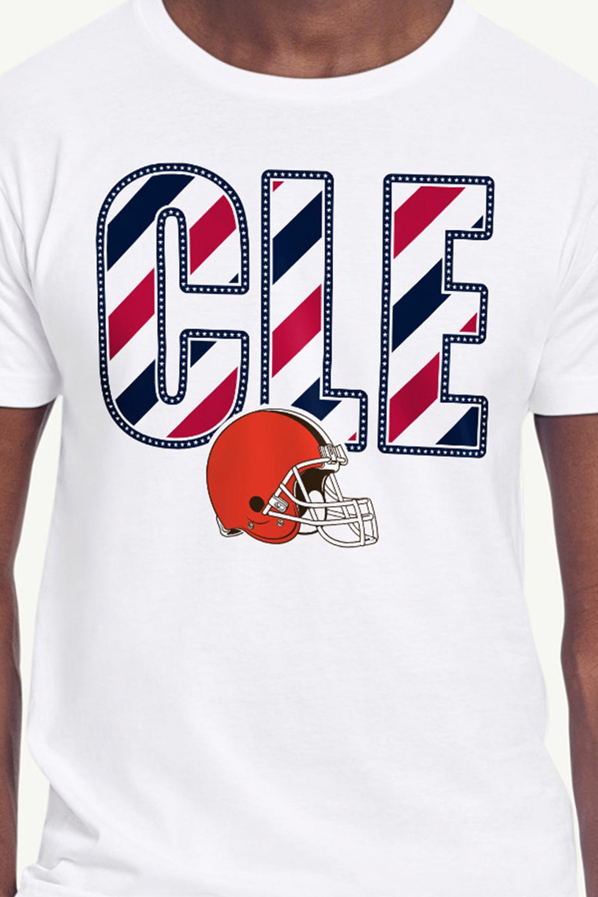 Starter MENS CLEVELAND BROWNS STARS AND STRIPES T SHIRT