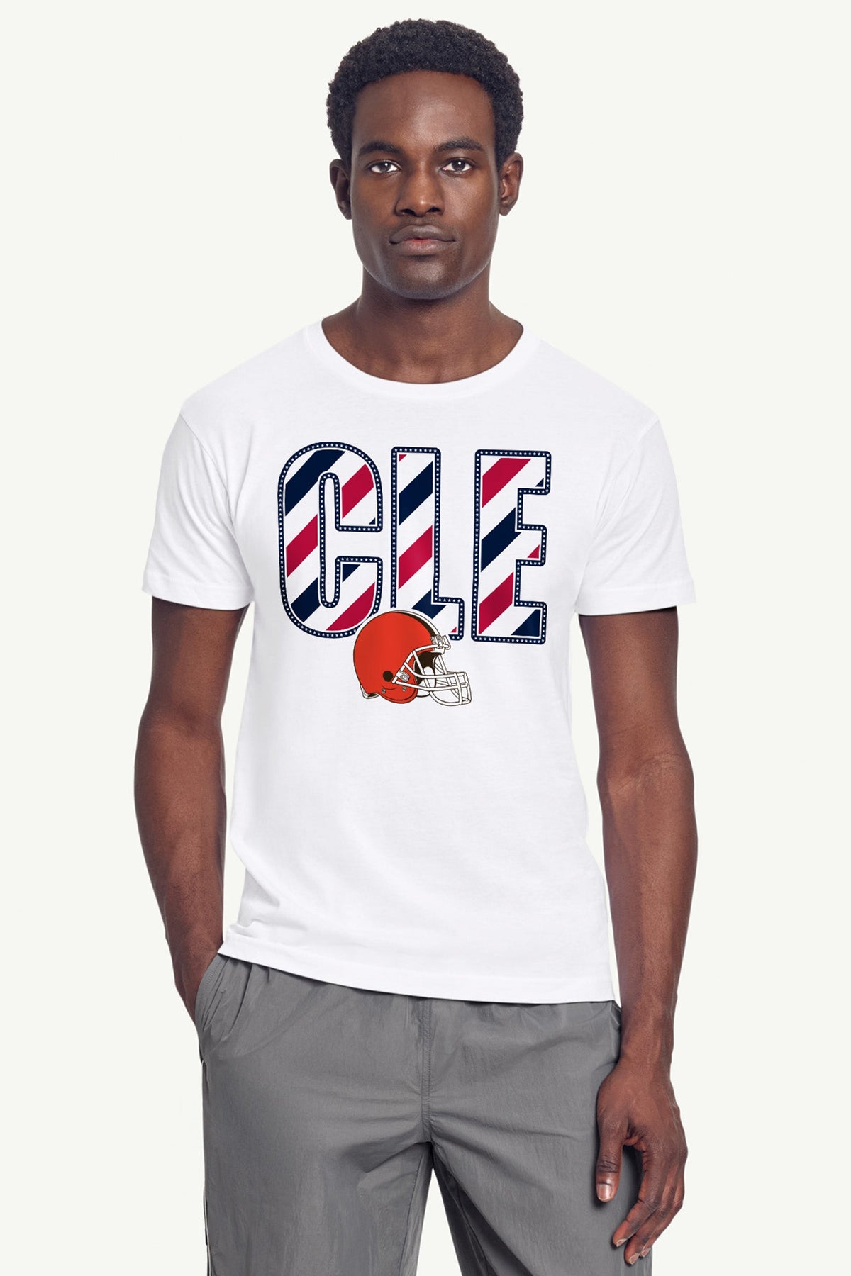 Starter MENS CLEVELAND BROWNS STARS AND STRIPES T SHIRT