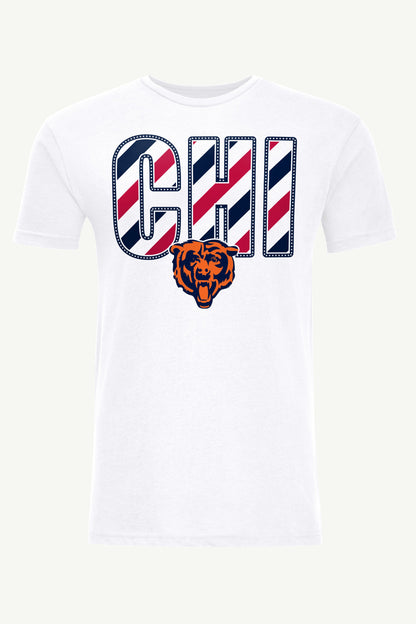 Starter MENS CHICAGO BEARS STARS AND STRIPES T SHIRT