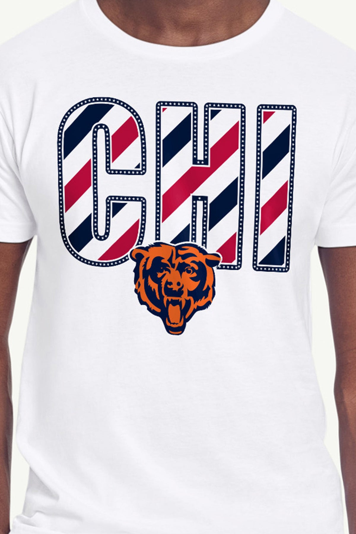 Starter MENS CHICAGO BEARS STARS AND STRIPES T SHIRT