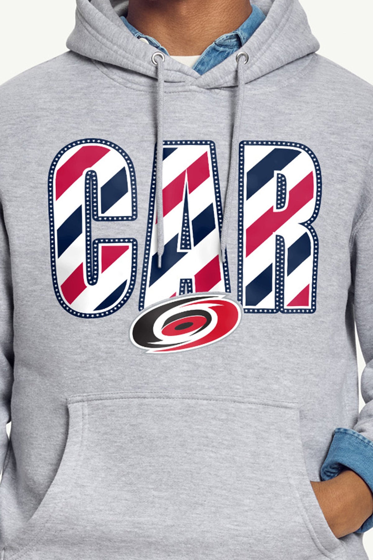 Starter MENS CAROLINA HURRICANES STARS AND STRIPES HOODIE