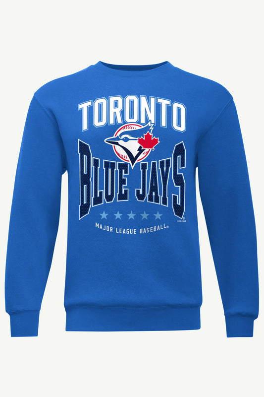 Starter MENS TORONTO BLUE JAYS CENTER SQUEEZE SWEATSHIRT