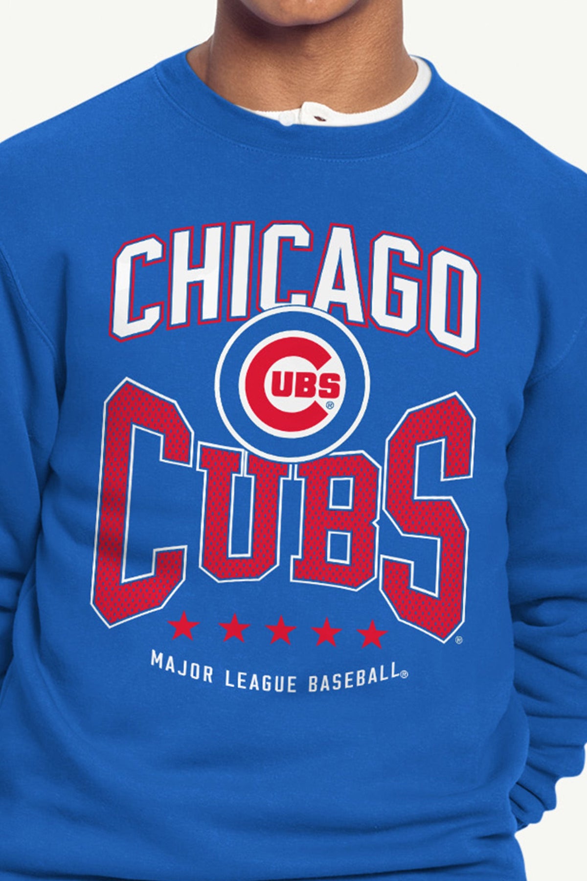 Starter MENS CHICAGO CUBS CENTER SQUEEZE SWEATSHIRT