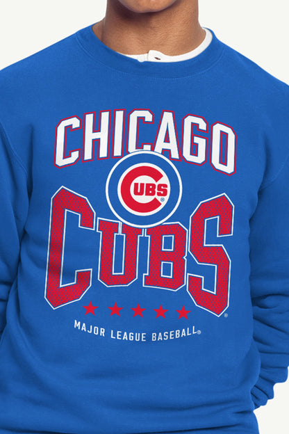 Starter MENS CHICAGO CUBS CENTER SQUEEZE SWEATSHIRT