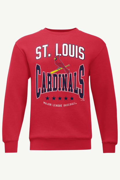 Starter MENS ST. LOUIS CARDINALS CENTER SQUEEZE SWEATSHIRT