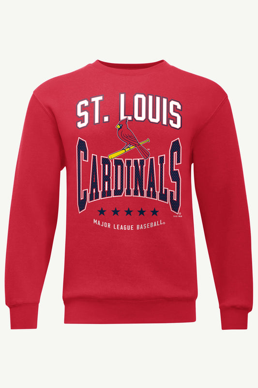 Starter MENS ST. LOUIS CARDINALS CENTER SQUEEZE SWEATSHIRT