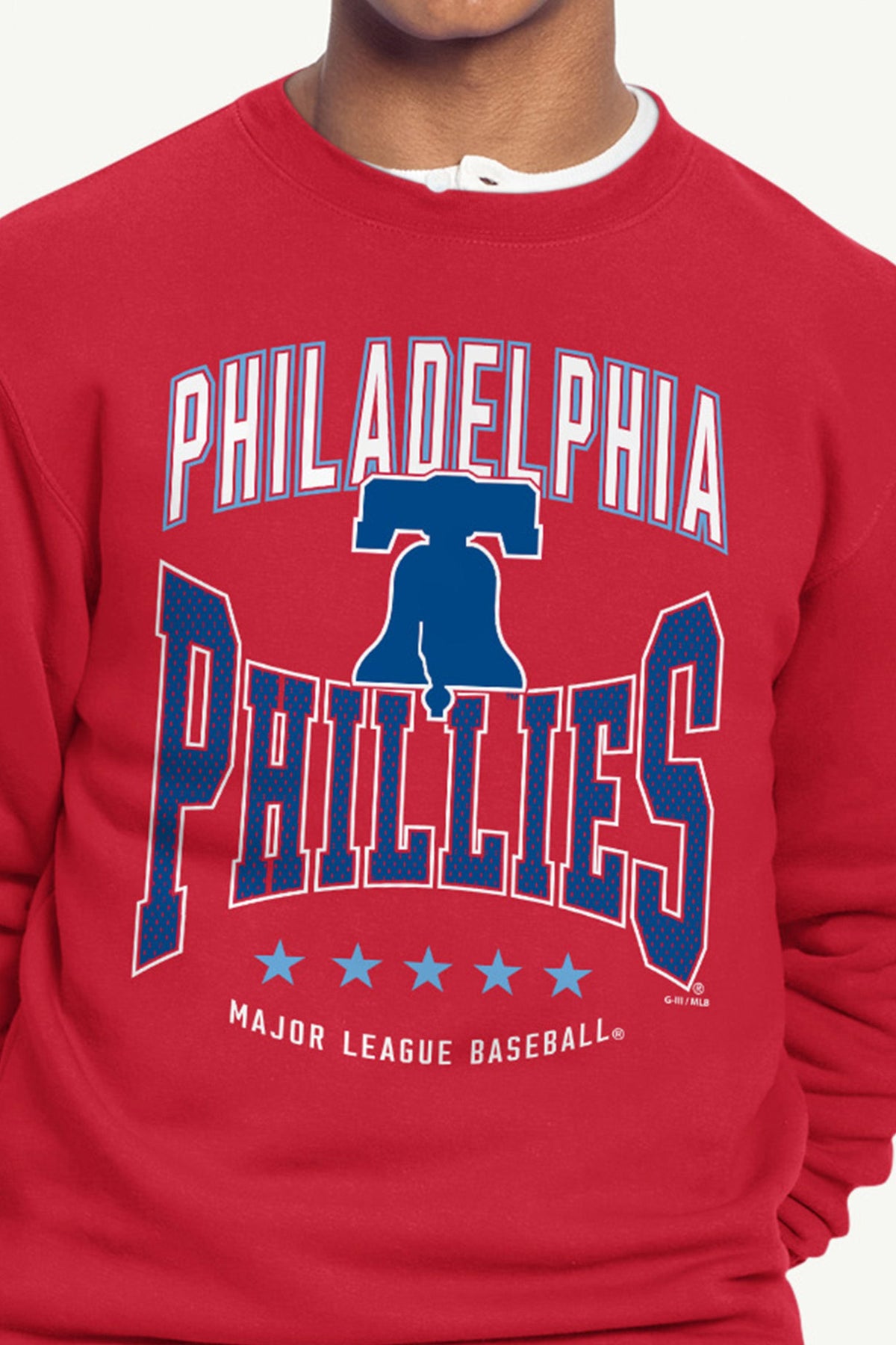 Starter MENS PHILADELPHIA PHILLIES CENTER SQUEEZE SWEATSHIRT