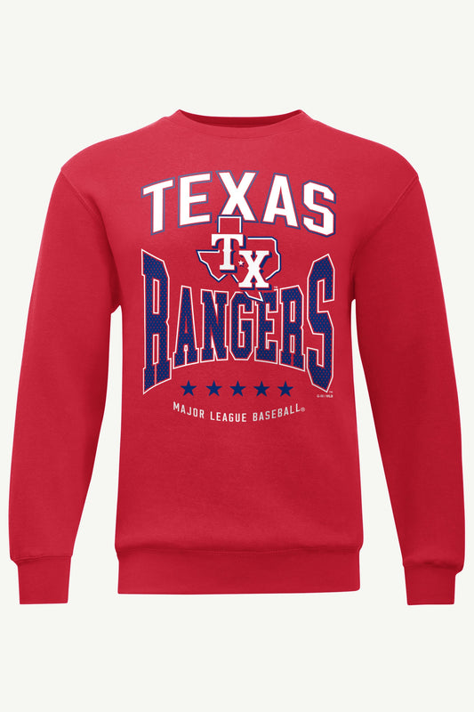 Starter MENS TEXAS RANGERS CENTER SQUEEZE SWEATSHIRT