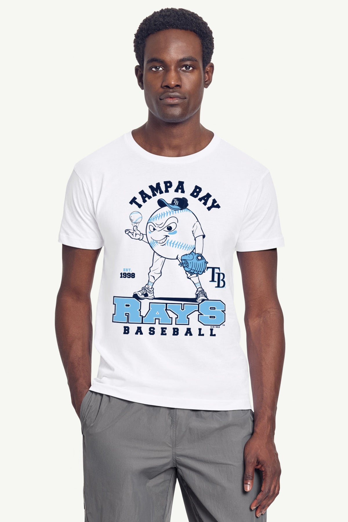 Starter MENS TAMPA BAY RAYS BASEBALL CHARACTER SHORT SLEEVE T SHIRT