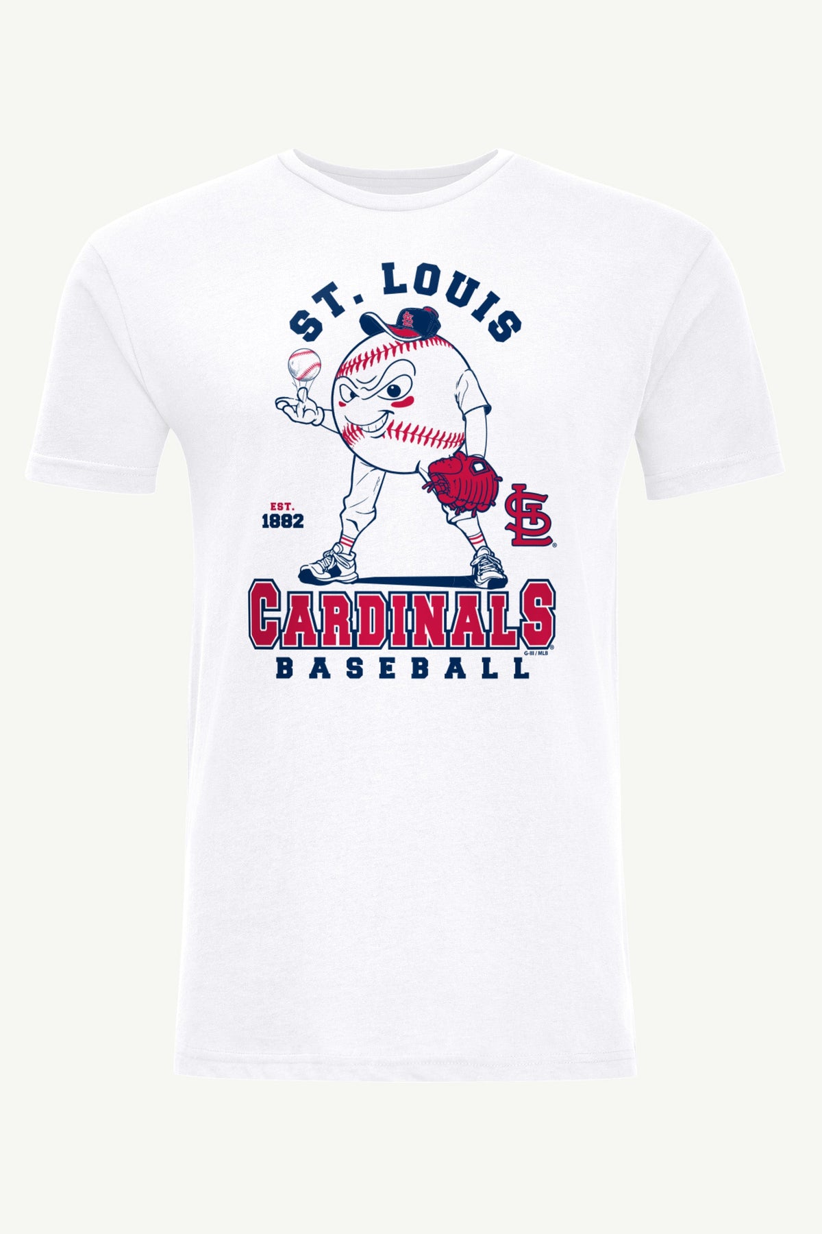 Starter MENS ST. LOUIS CARDINALS  BASEBALL CHARACTER SHORT SLEEVE T SHIRT