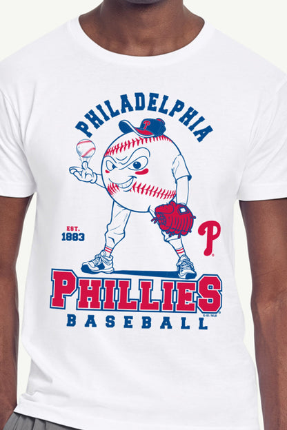 Starter MENS PHILADELPHIA PHILLIES BASEBALL CHARACTER SHORT SLEEVE T SHIRT
