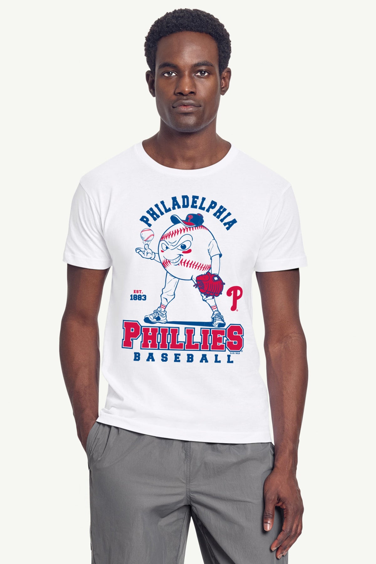 Starter MENS PHILADELPHIA PHILLIES BASEBALL CHARACTER SHORT SLEEVE T SHIRT