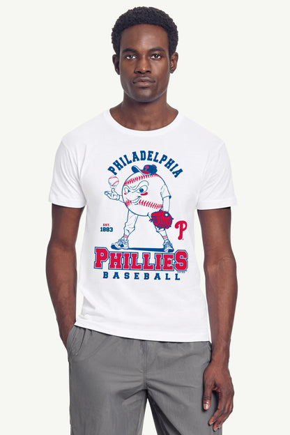 Starter MENS PHILADELPHIA PHILLIES BASEBALL CHARACTER SHORT SLEEVE T SHIRT