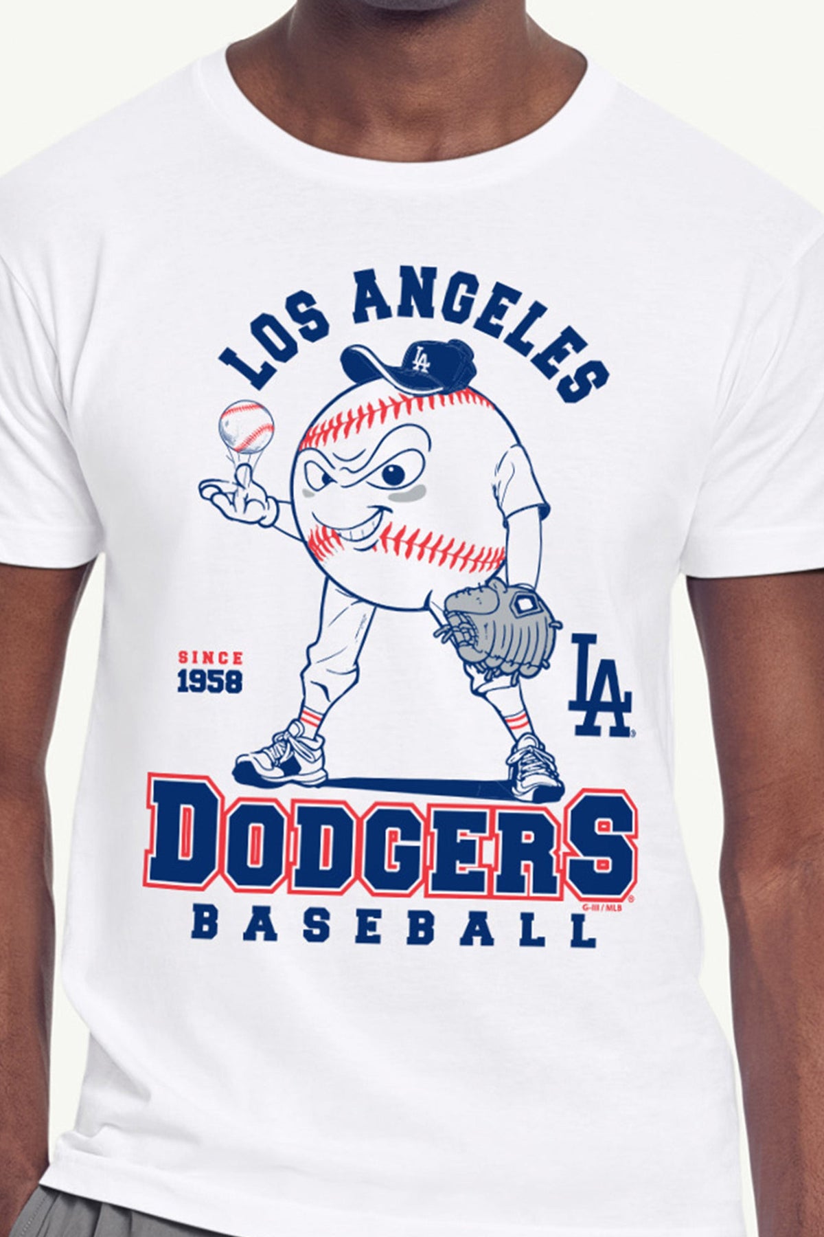 Starter MENS LOS ANGELES DODGERS BASEBALL CHARACTER SHORT SLEEVE T SHIRT
