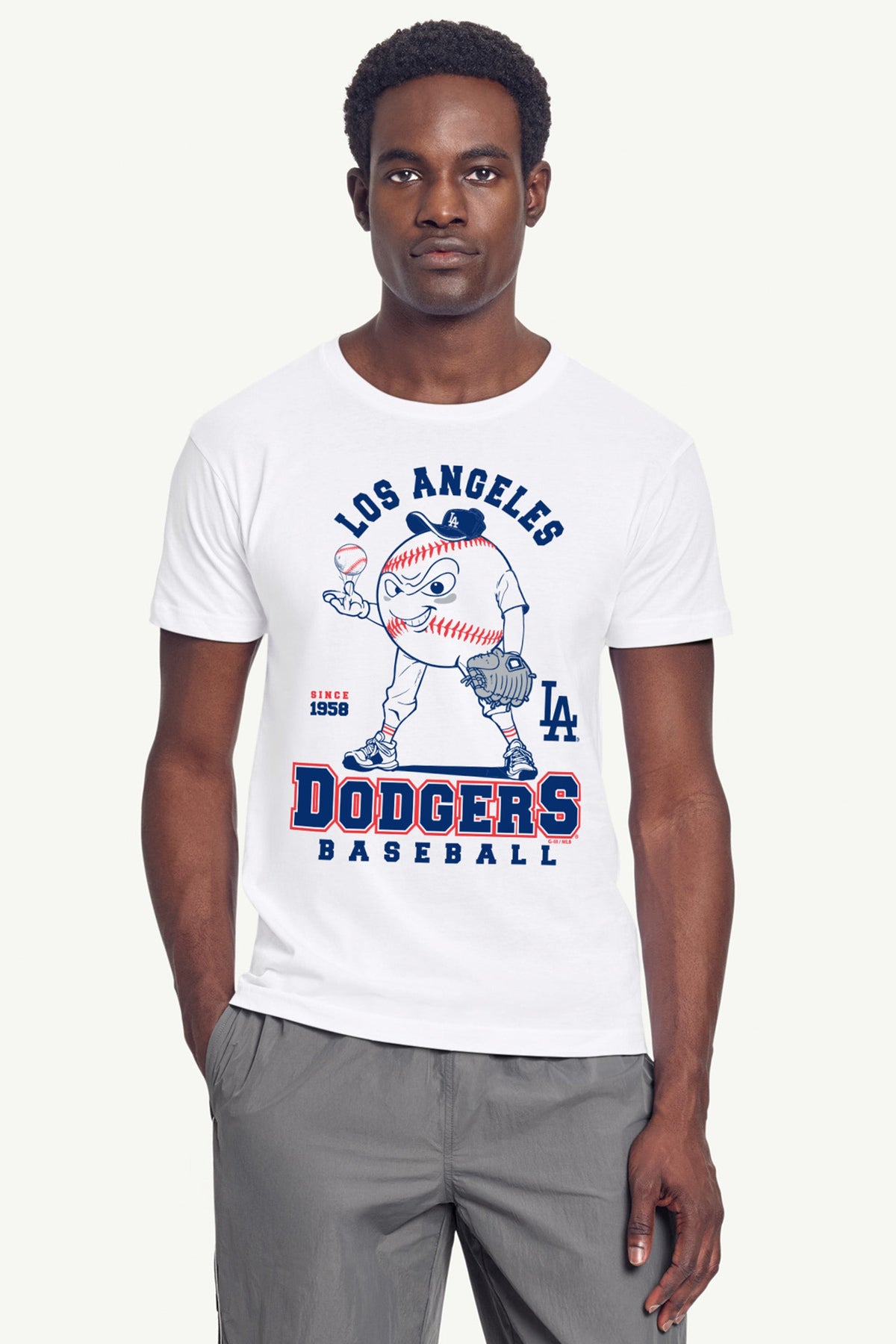 Starter MENS LOS ANGELES DODGERS BASEBALL CHARACTER SHORT SLEEVE T SHIRT