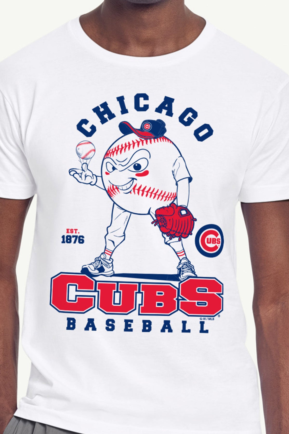 Starter MENS CHICAGO CUBS BASEBALL CHARACTER SHORT SLEEVE T SHIRT