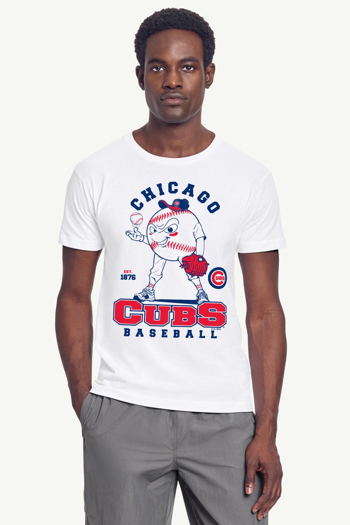 Starter MENS CHICAGO CUBS BASEBALL CHARACTER SHORT SLEEVE T SHIRT