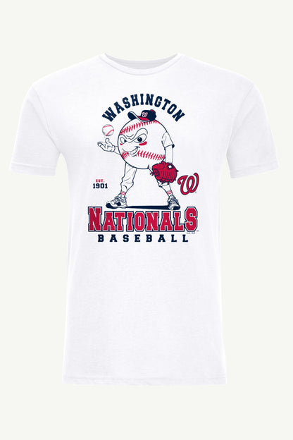 Starter MENS WASHINGTON NATIONALS BASEBALL CHARACTER SHORT SLEEVE T SHIRT