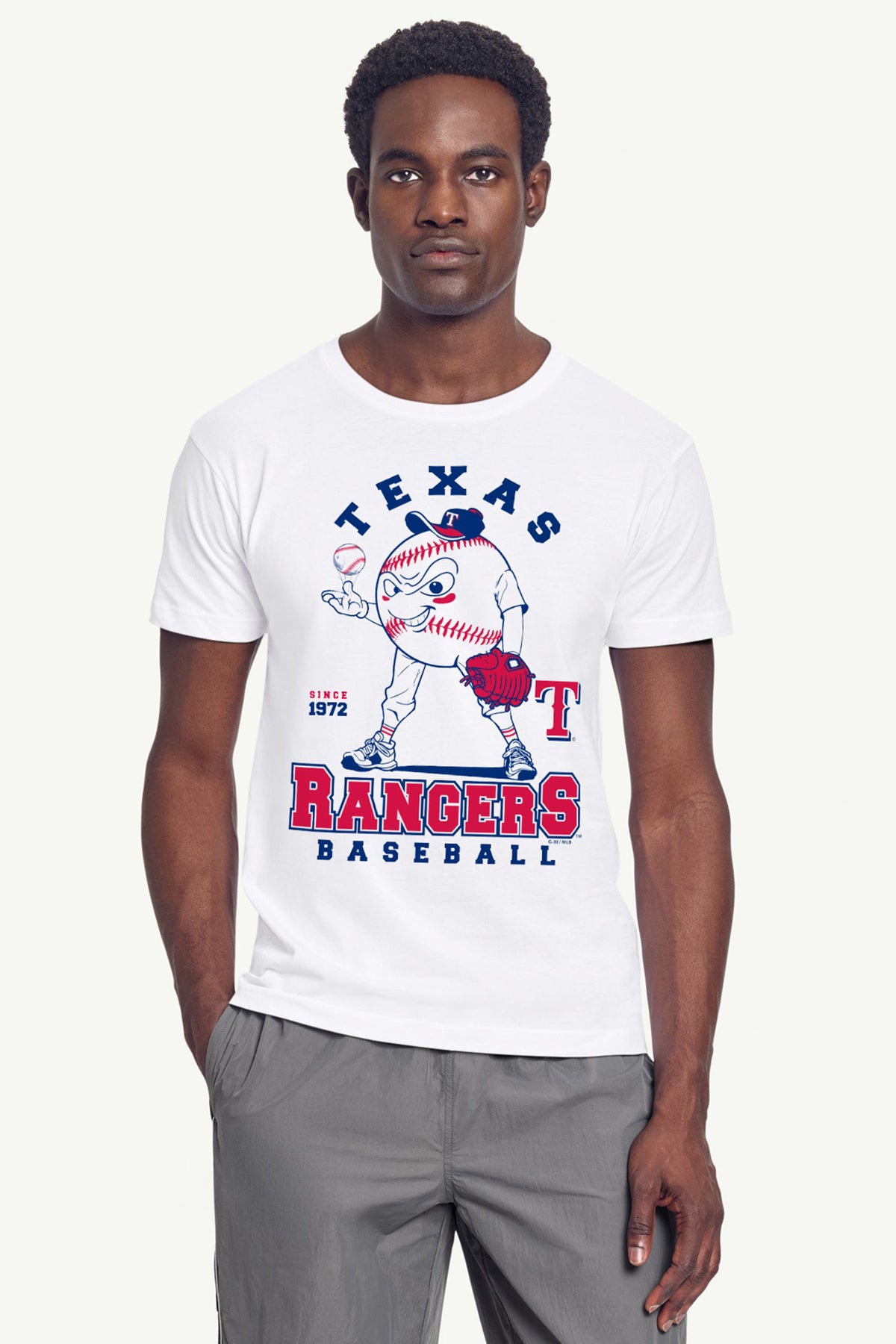 Starter MENS TEXAS RANGERS BASEBALL CHARACTER SHORT SLEEVE T SHIRT
