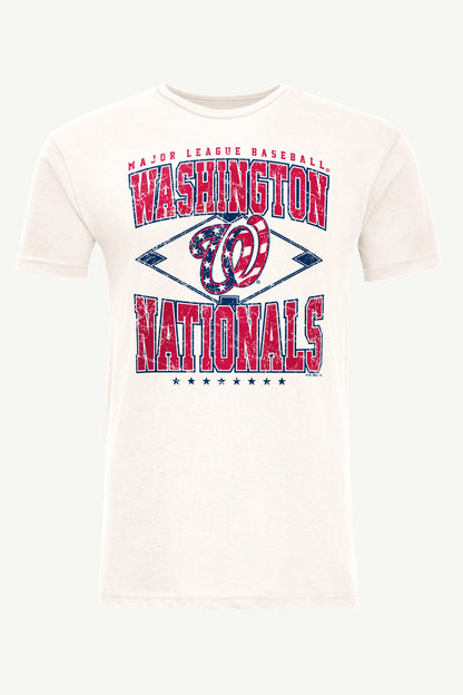 Starter MENS WASHINGTON NATIONALS DISTRESSED COOPERSTOWN DIAMOND SHORT SLEEVE T SHIRT