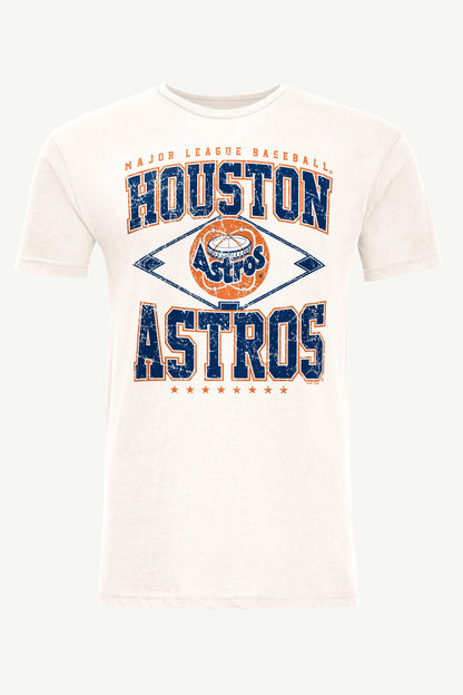 Starter MENS HOUSTON ASTROS DISTRESSED COOPERSTOWN DIAMOND SHORT SLEEVE T SHIRT
