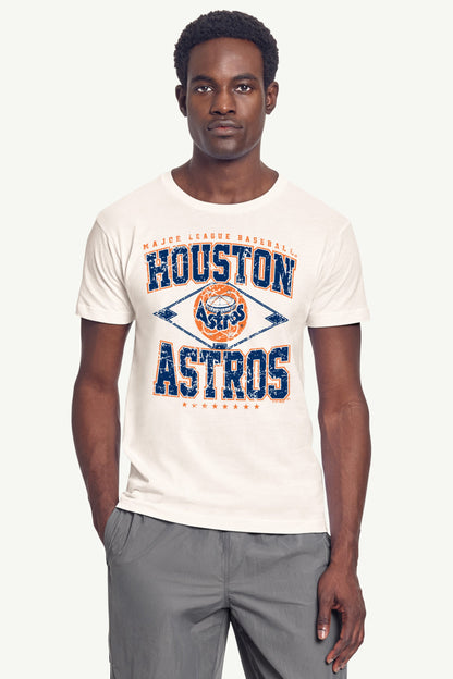 Starter MENS HOUSTON ASTROS DISTRESSED COOPERSTOWN DIAMOND SHORT SLEEVE T SHIRT